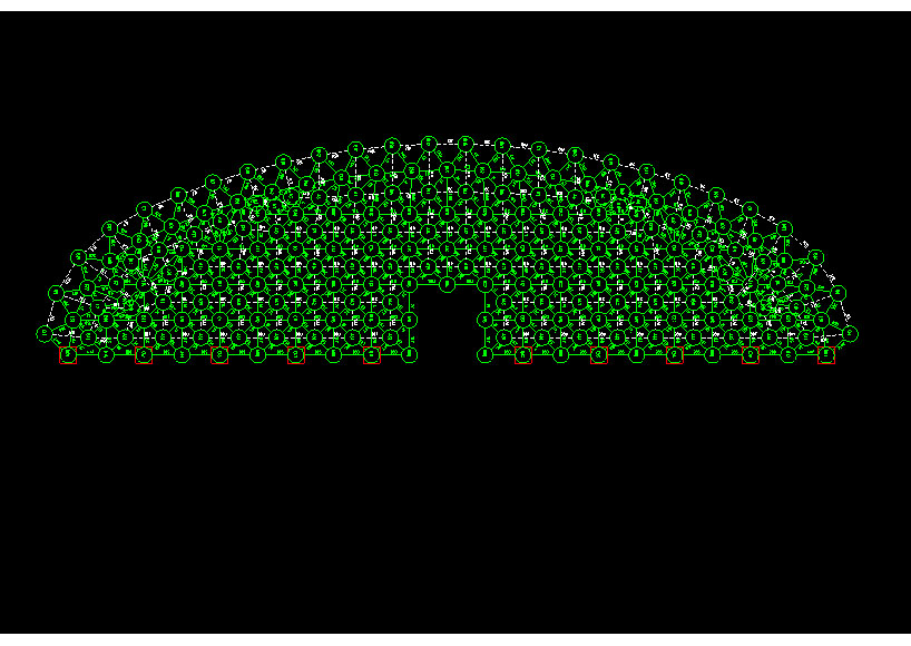 遵化锡林浩特91跨，1000米长干煤棚网架设计