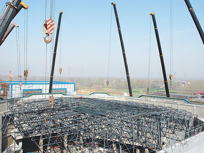 遵化网架高空滑移法